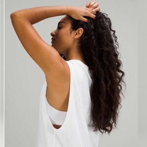 Lululemon All Yours Tank Top, Thread White Silver Drop, Size 4